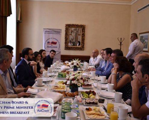 AMCHAM BOARD HELD A BREAKFAST MEETING WITH DEPUTY PRIME MINISTER